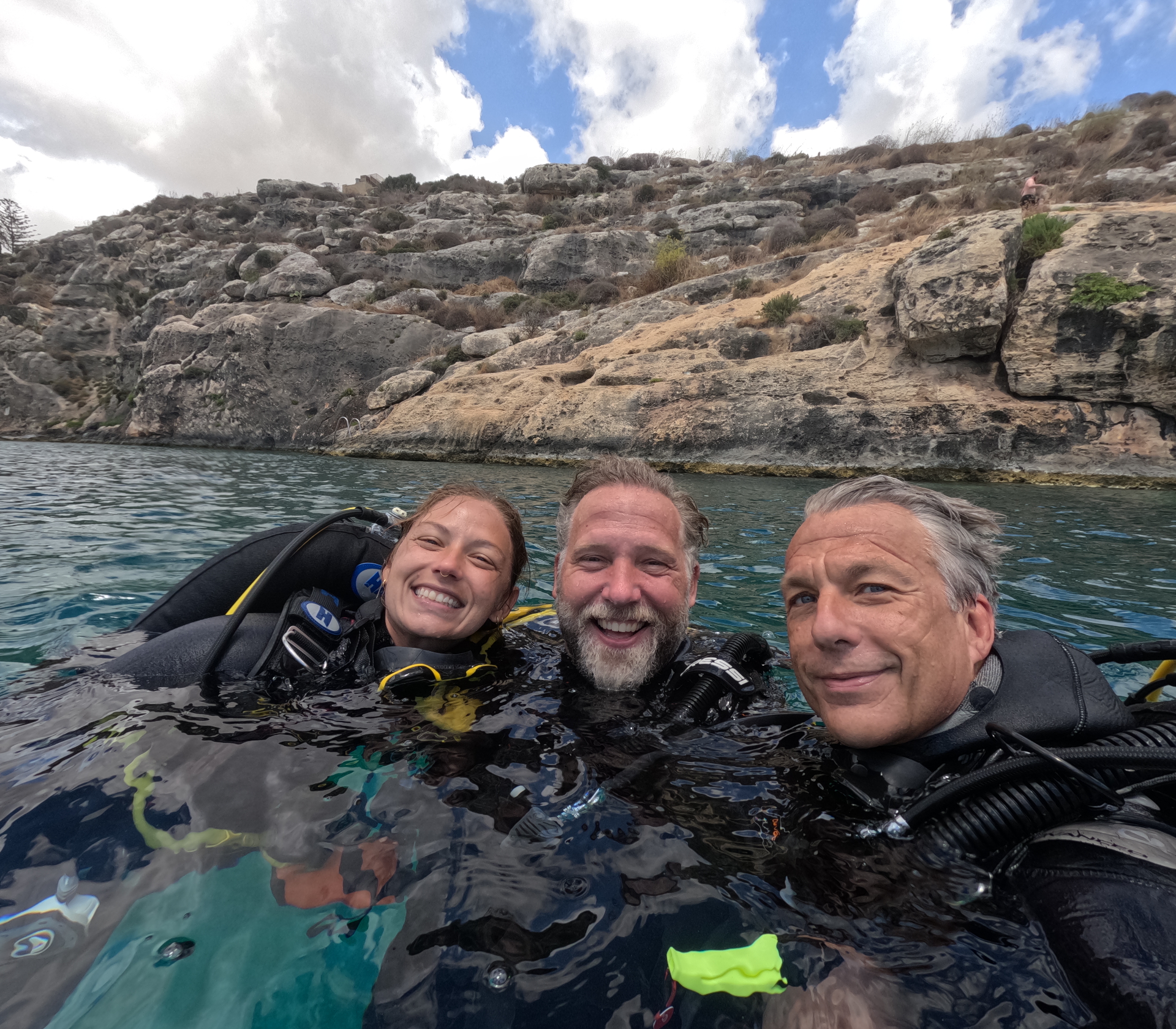 Reef wall at Xatt l-Aħmar, Gozo